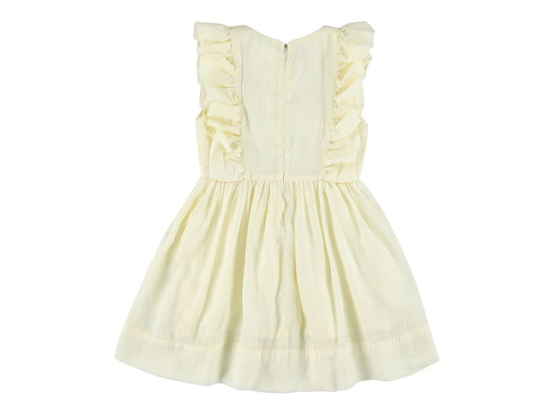 WAVERLY PUMA DRESS WITH RUFFLES - CREAM