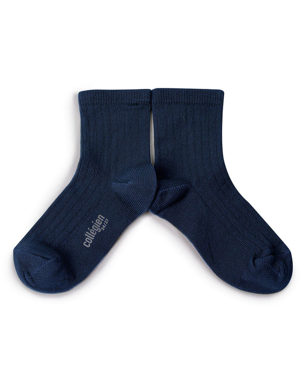 Paul - Lightweight Ribbed Socks - 044 - Nuit Etoile