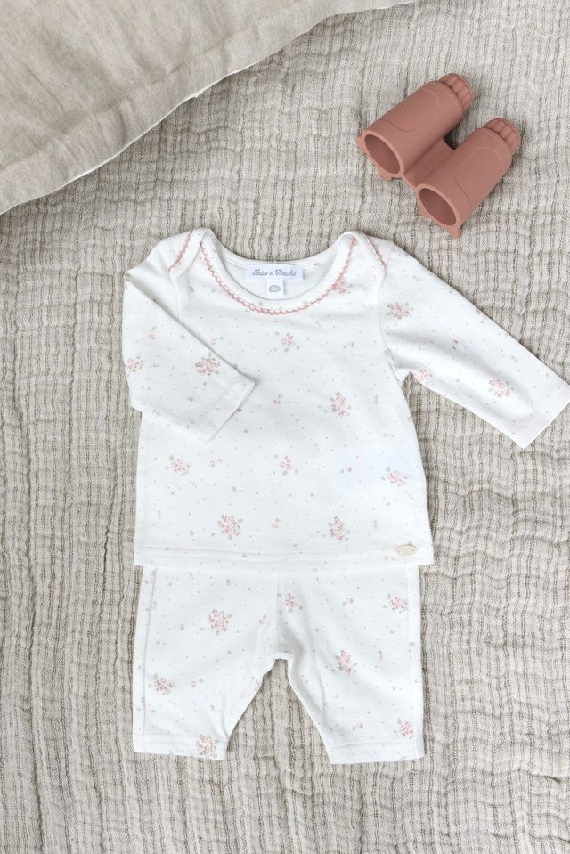 PREMIER TROUSSEAU FILLE PYJAMA6 - NACRE