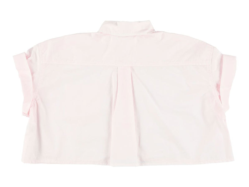 WEEKEND PRISMA CROPPED OVERSIZED SHIRT - ROSE