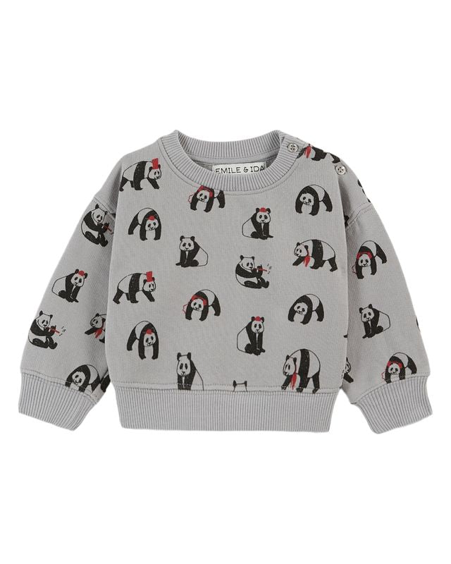 PANDA FLEECE SWEAT-SHIRT - AA103 - METAL PANDA