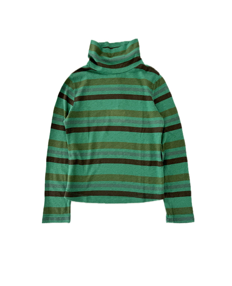 coll tee - green tricot stripe