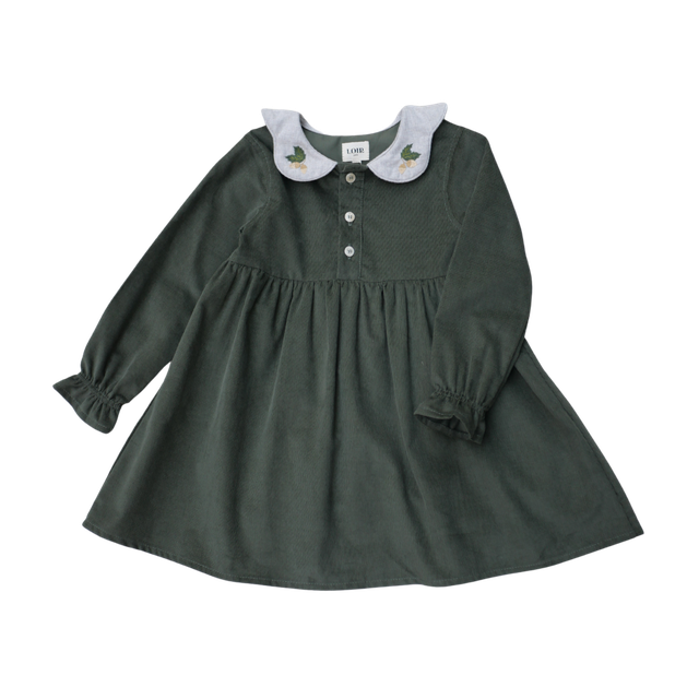 BRUNE Dress - Green Velvet