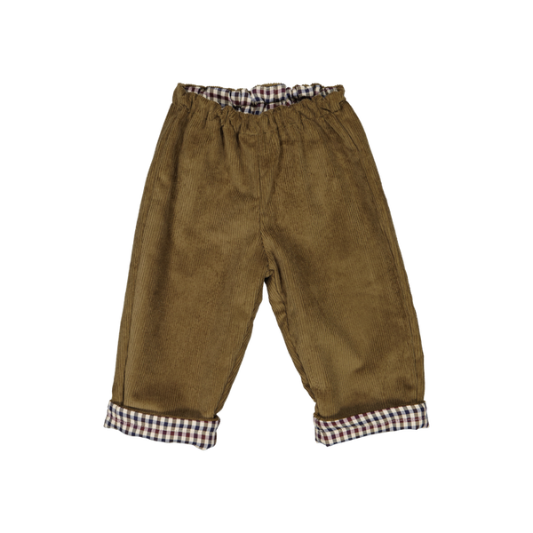 NINI REVERSIBLE Pants - Brown Velvet