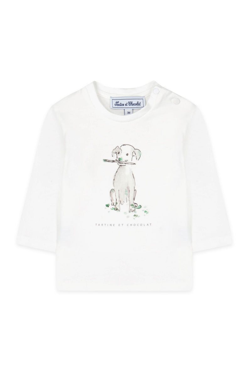 BABY APPRENTI ARTISTE TEESHIRT7 - Vert anglais