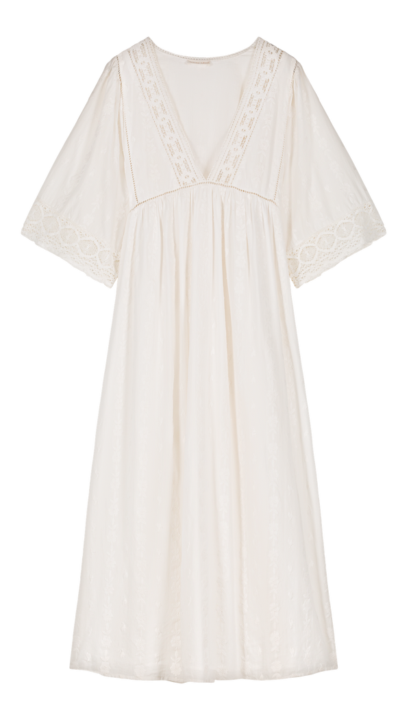 DRESS MAJORELLE - OFF WHITE
