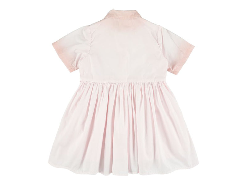 WINNIE PRISMA SPRAY DRESS WITH BUTTONS AT FRONT - POUDRE