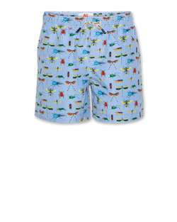 small insect swimshorts - blue