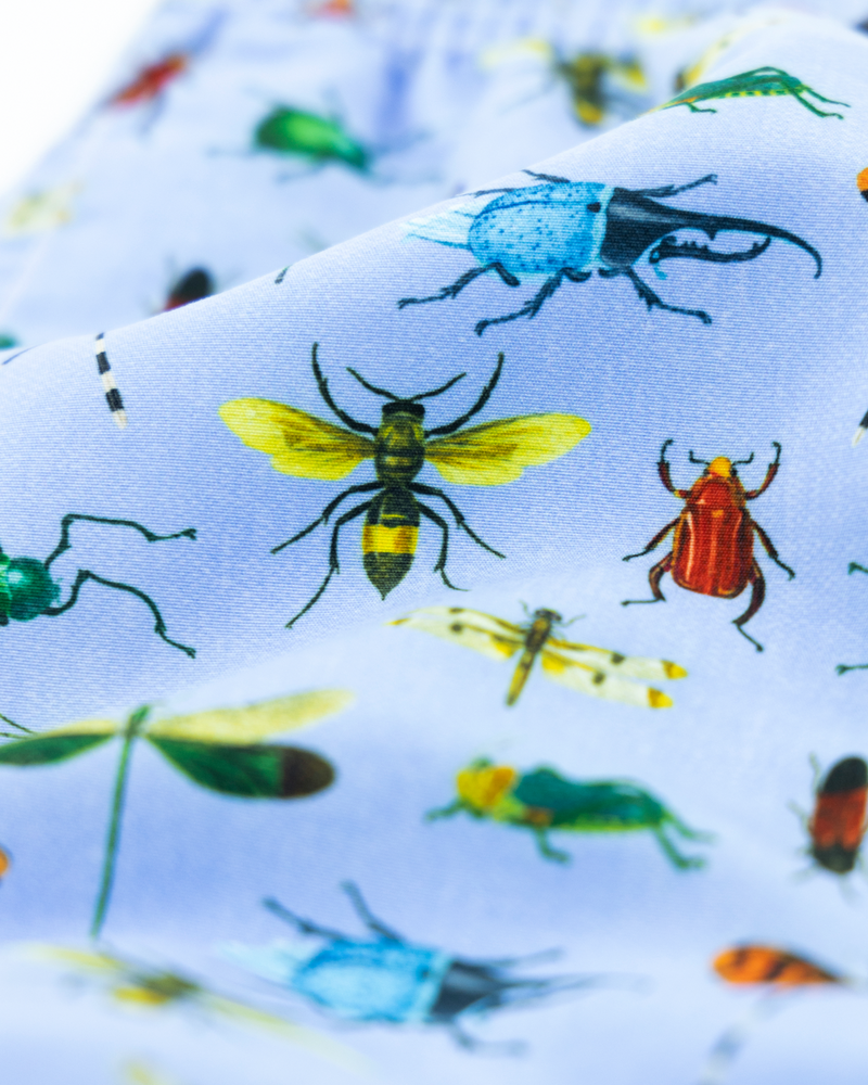 small insect swimshorts - blue