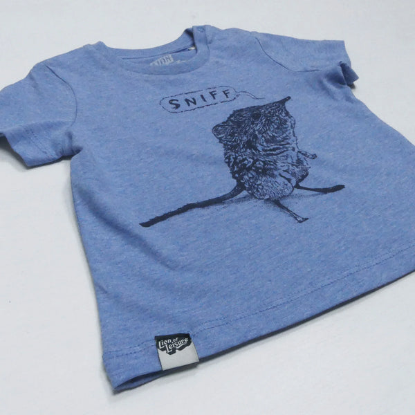 SHREW Baby T-shirt - Blue Melange