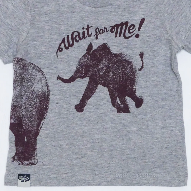 Elephant Baby T-shirt - Grey Melange